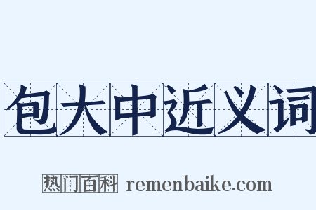 包大中近义词是什么意思的图片
